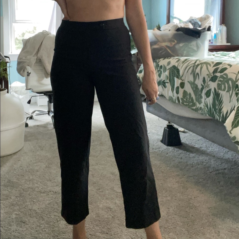 Black Cropped Pants